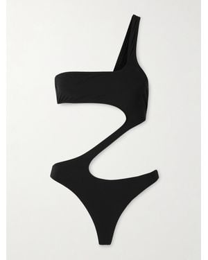 Kiki de Montparnasse La Sirene Asymmetrischer Badeanzug Mit Cut-Outs - Schwarz
