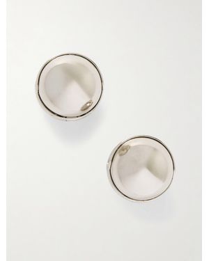 Alaïa Sphere Silberfarbene Ohrringe - Mettallic