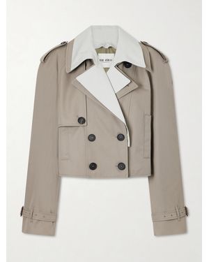 The Attico Double-Breasted Trench Coat - Natural