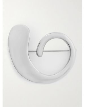 AGMES Marta Recycled Sterling Brooch - White