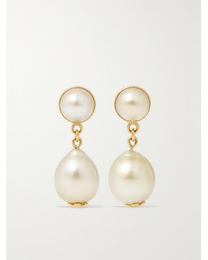 Pippa Small 18-Karat Pearl Earrings - Natural