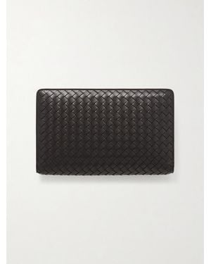 Bottega Veneta Intrecciato Leather Pouch - Black