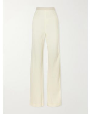 Wardrobe NYC Crepe Straight-Leg Trousers - White