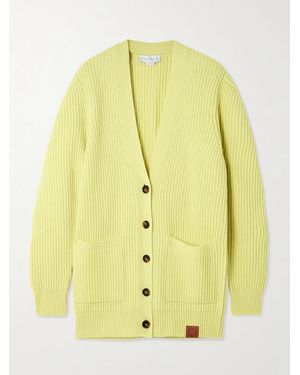 Stella McCartney Ribbed Wool Cardigan - Yellow
