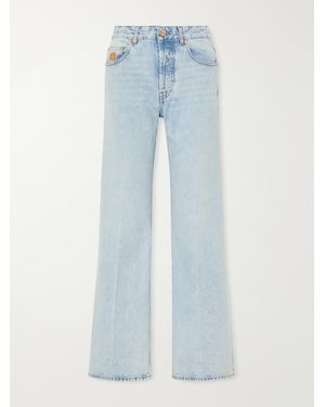 Blazé Milano Nariida Maline Mid-Rise Wide-Leg Jeans - Blue