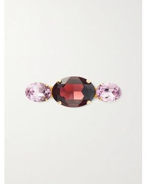 Jennifer Behr Adrienne-Tone Crystal Hair Clip - Pink