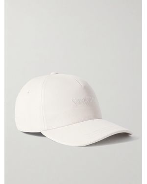 Saint Laurent Baumwolle Aus Baumwollcord Mit Stickerei - Natur