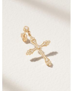 Jacquie Aiche Sophia 14-Karat Diamond Single Earring - Natural