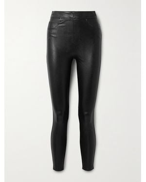 Spanx Like Leather Faux Stretch-Leather Pants - Black