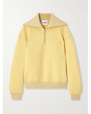 Jil Sander Oversized-Pullover Aus Einer Wollmischung - Gelb