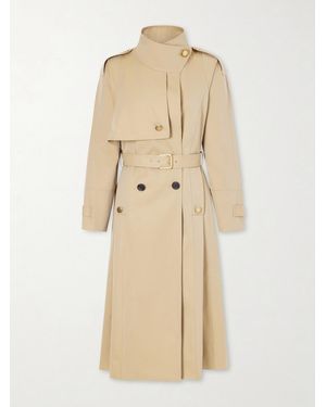 Maison Mayle Eterne Double-Breasted Belted Cotton-Twill Trench Coat - Natural