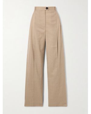 Peter Do Cutout Wool-Blend Trousers - Natural