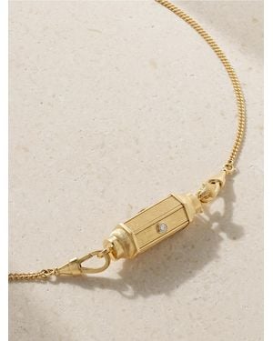 Marie Lichtenberg Baby Locket 18-Karat Diamond Necklace - Natural