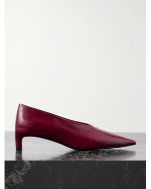 Jil Sander Pumps Aus Glanzleder - Rot