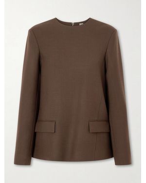 TOTEME Twill Blouse - Brown