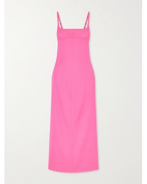 The Attico Satin Midi Dress - Pink