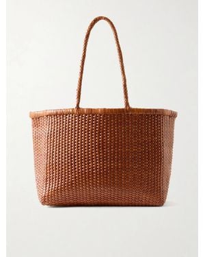 Dragon Diffusion B Weave Leather Tote - Brown