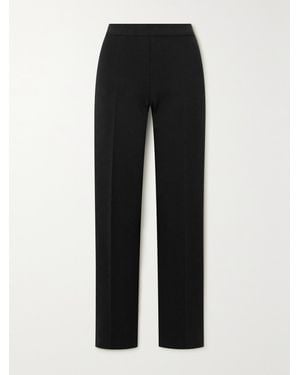 High Sport Jules Stretch-Cotton Straight-Leg Pants - Black