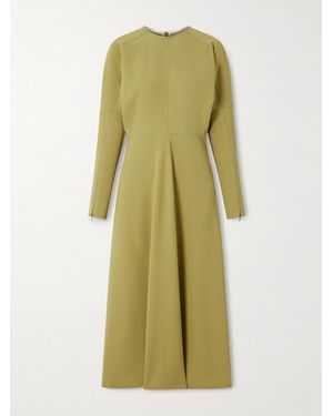 Victoria Beckham Crepe Midi Dress - Green