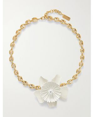 Chloé Tone Lacquer Necklace - Natural