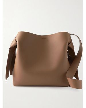 Acne Studios Musubi Midi Knotted Leather Shoulder Bag - Braun