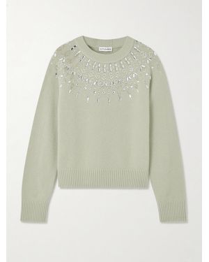 Altuzarra Harold Embellished Wool Sweater - Vert