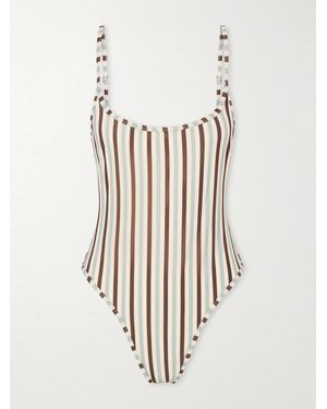 Haight Pipping Thidu Striped Swimsuit - Natural