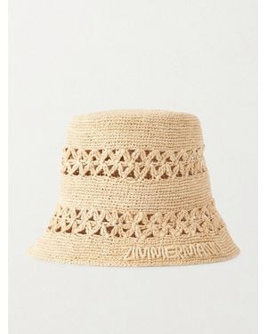 Zimmermann Raffia Bucket Hat - Natural