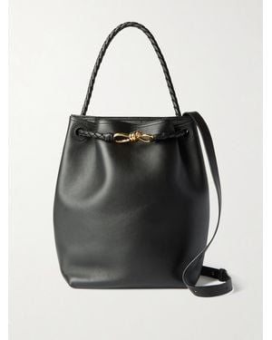 Bottega Veneta Sac Seau En Cuir Andiamo Medium - Noir