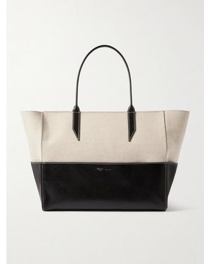 Metier Incognito 36 Linen And Leather Tote - Natural
