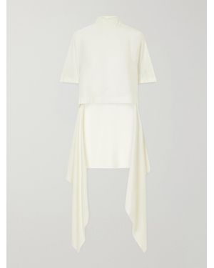 Alaïa Asymmetric Cady Blouse - White