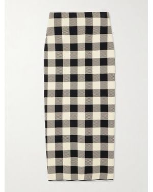 Posse Pippa Maxirock Aus Jacquard-Strick Mit Karomuster - Mehrfarbig