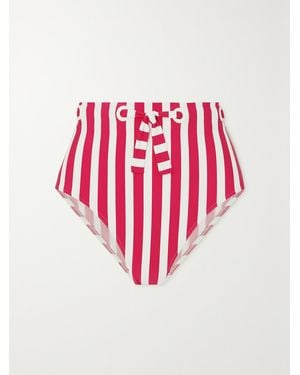 Eres Samba Encanta Striped Bikini Briefs - Red