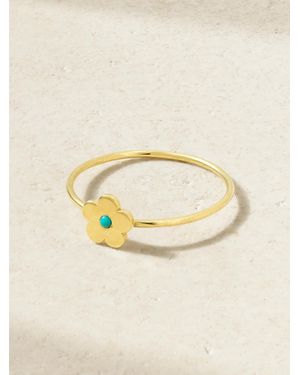 Jennifer Meyer Mini Daisy 18-Karat Ring - Metallic