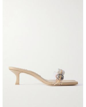 Cult Gaia Laguna Mules Aus Pvc Mit Steinen - Natur
