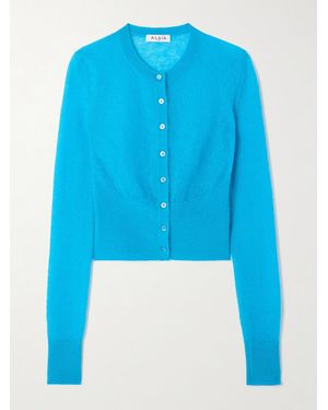 Alaïa Cardigan Aus Einer Mohairmischung - Blau