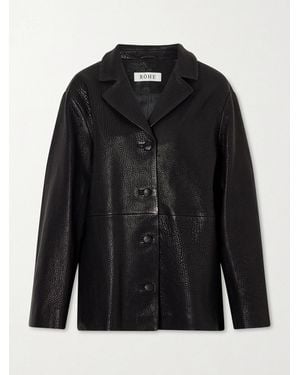 Rohe Paneled Textured-Leather Jacket - Black
