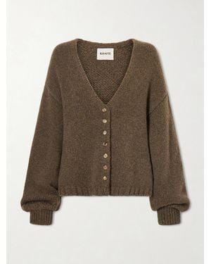 KHAITE Axel Cashmere Cardigan - Brown