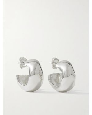 AGMES Celia Small Recycled Hoop Earrings - Natural