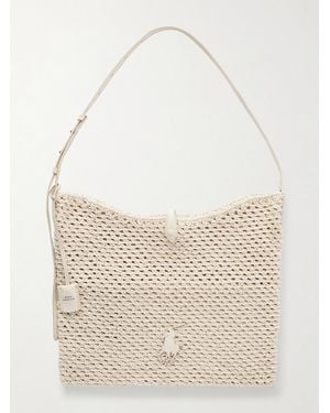 Polo Ralph Lauren Polo Play Woven Cross Body Bag - Natural