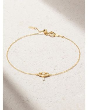 PERSÉE Evil Eye Armband Aus 18 Karat Mit Diamanten - Natur