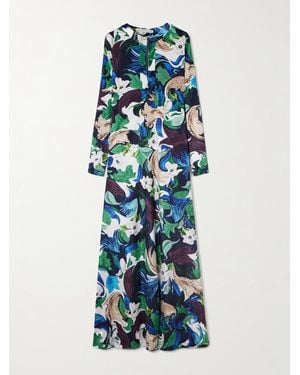 Mary Katrantzou Carrington Printed Jersey Maxi Dress - Blue