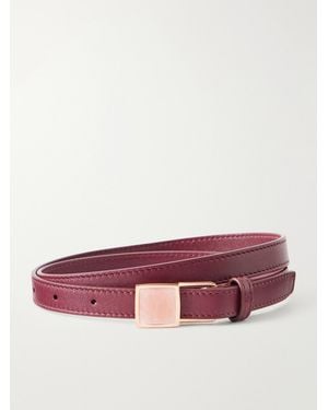 Gabriela Hearst Nina Leather Belt - Purple