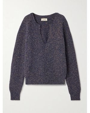 Sanderlak Ribbed Wool-Blend Sweater - Blue