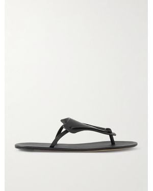 The Row Tongs En Cuir Helena - Noir