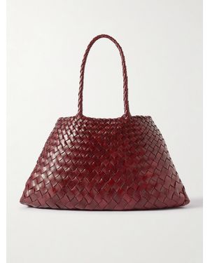 Dragon Diffusion Santa Croce Tote Aus Geflochtenem Leder - Rot