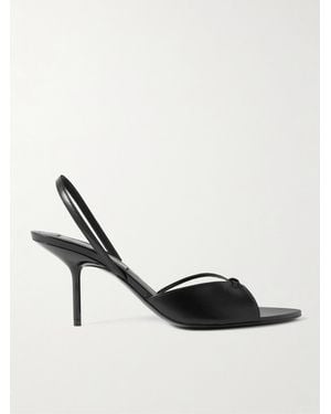 Victoria Beckham Harlow Leather Slingback Sandals - Black