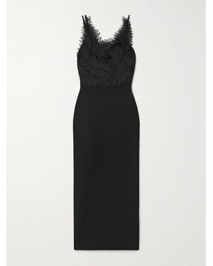 Aje. Daisy Maxikleid Aus Stretch-Strick Mit Applikationen - Schwarz