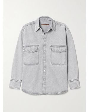 Petar Petrov Get Up Oversized Denim Shirt - Grey