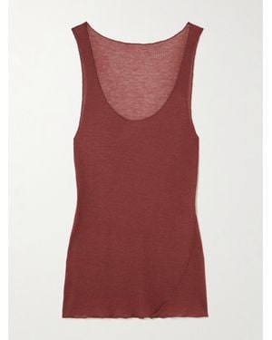 Deiji Studios Tanktop Aus Rippstrick - Rot
